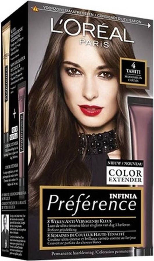 L Oréal Paris L'Oréal Paris Préférence Haarverf 4 Middenbruin Color extender