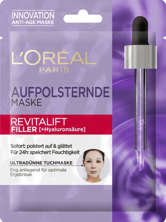 L Oréal Paris L'Oréal Paris Revitalift Filler Hyaluronzuur Tissue Masker