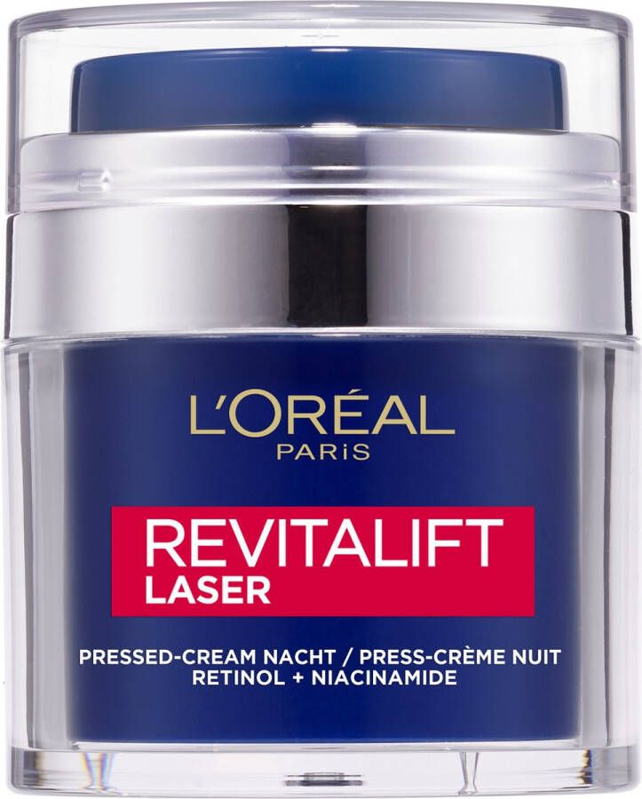 L Oréal Paris L'Oréal Paris Revitalift Laser X3 Pressed-cream Anti-Age Nachtcrème met Retinol 50ml
