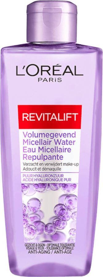 L Oréal Paris L'Oréal Paris Revitalift Volumegevend Micellair Water Gezichtsreiniger met hyaluronzuur 200 ml