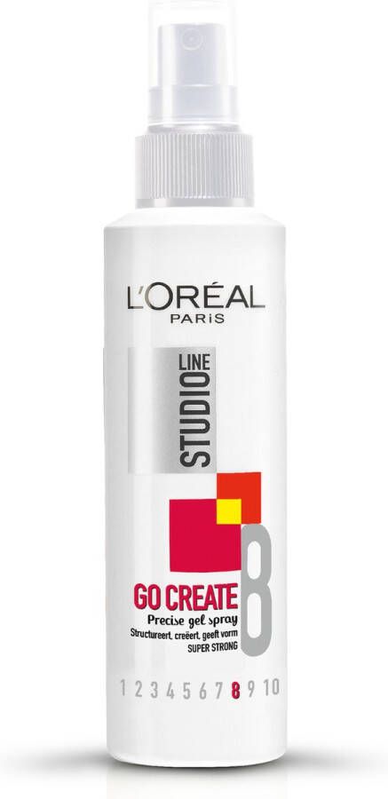 L Oréal Paris L'Oréal Paris Studio Line Go Create Extra Sterke Fixatie Spray 6 x 150ml