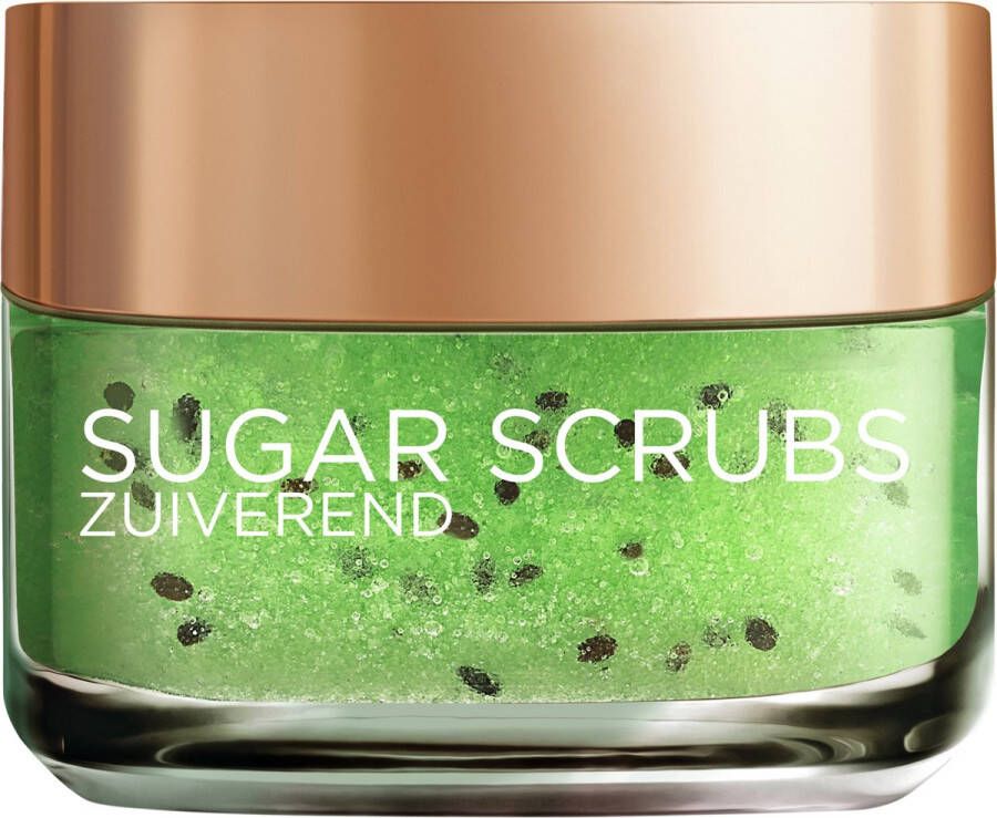 L Oréal Paris L'Oréal Paris Sugar Scrub Kiwi Gezichtsscrub Zuiverend en Verzorgend