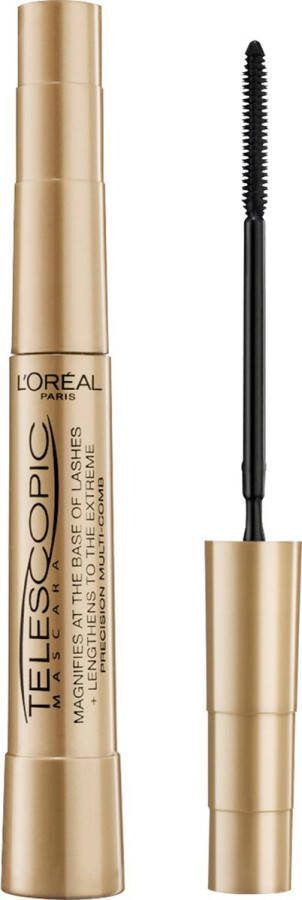 L Oréal Paris L'Oréal Paris Telescopic Mascara Lange Gelifte Wimpers en Volume Verrijkt met Zwartpigmenten Zwart 8ml