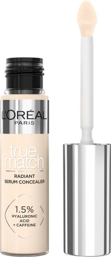 L Oréal Paris L'Oréal Paris True Match Radiant Serum Concealer Geschikt voor de gevoelige huid Verrijkt met 1 5% hyaluronzuur en cafeïne voor hydratatie en verfrissing Medium dekking Stralende finish Verzorgt als een oogserum 2R 11 ml