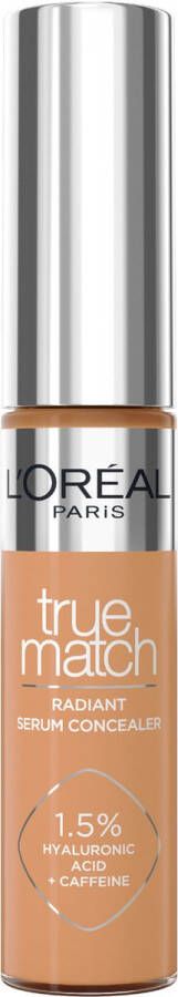 L Oréal Paris L'Oréal Paris True Match Radiant Serum Concealer Geschikt voor de gevoelige huid Verrijkt met 1 5% hyaluronzuur en cafeïne voor hydratatie en verfrissing Medium dekking Stralende finish Verzorgt als een oogserum 8N 11 ml