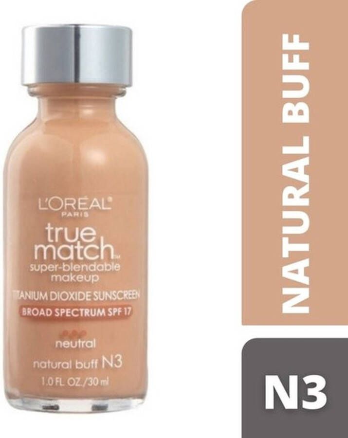 L Oréal Paris L'Oréal Paris True Match Super Blendable Foundation N3 Natural Buff 30 ml