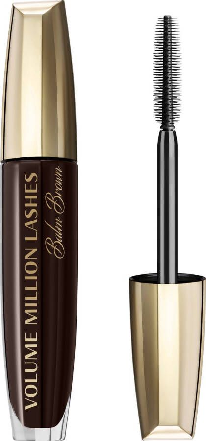 L Oréal Paris L'Oréal Paris Volume Million Lashes Balm Brown Verzorgende Volume Mascara Verrijkt met 97% ingrediënten van natuurlijke oorsprong Bruin 8.7ml