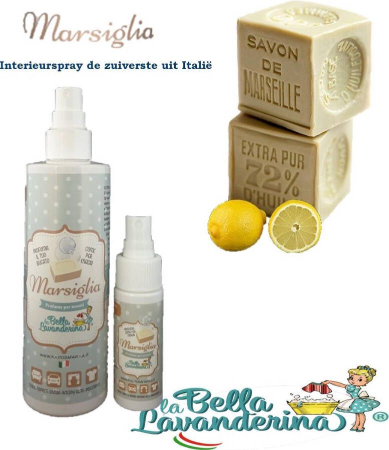 La Bella Lavanderina Interieurspray Marsiglia ( Marseille zeep) 250ml