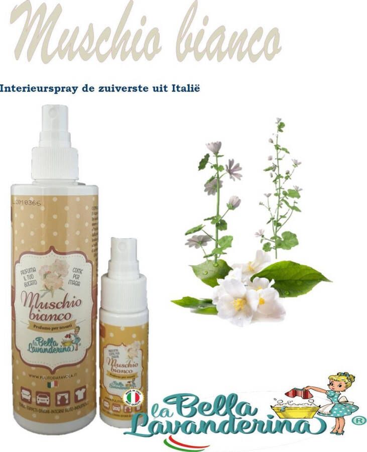 La Bella Lavanderina Interieurspray Muschio Bianco 250ml