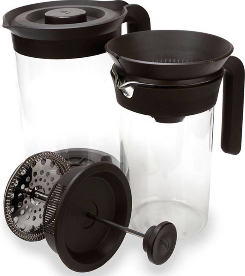 La Cafetière Seattle 3-in-1 Glas 1 Liter Staal Zwart