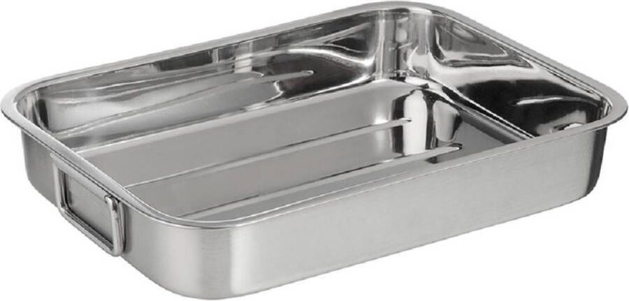 La Cucina Braadslede Roestvrij Staal 35 x 25 x 6 cm