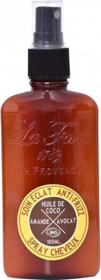 La Fare Haarspray Anti-frizz Shine Care Dames 100 Ml Kokosnoot