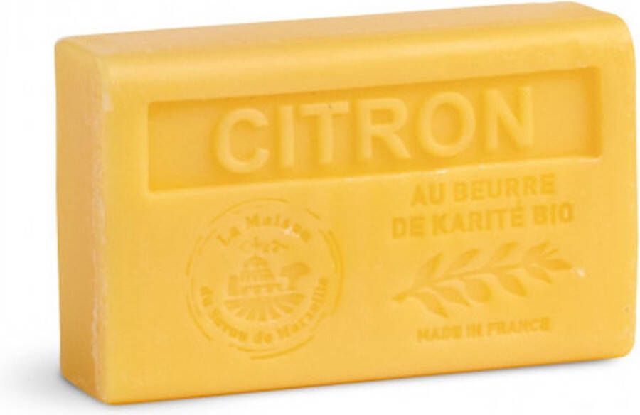 La Maison du Savon de Marseille Handzeep Body Bar Face Bar La Maison du Savon de Marseille 4 x 125gr. Shea Butter Zeep Biologisch Marseille Zeep Citroen Huidverzorging