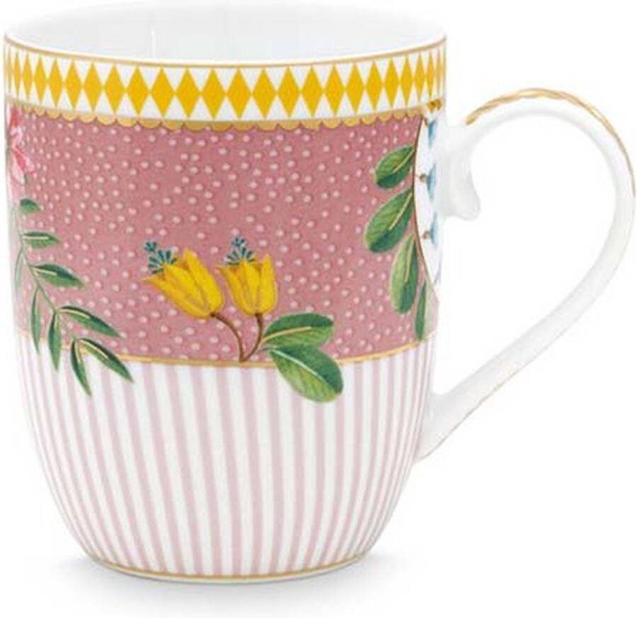 Pip Studio La Majorelle Mok met Oor Roze Porselein 145ml