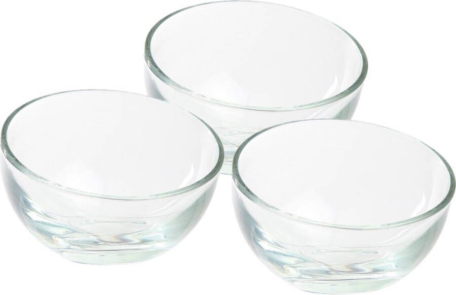 La Rochere Set van 12x stuks ijs sorbet coupes van glas 130 ml Ijscoupe glazen schaaltjes