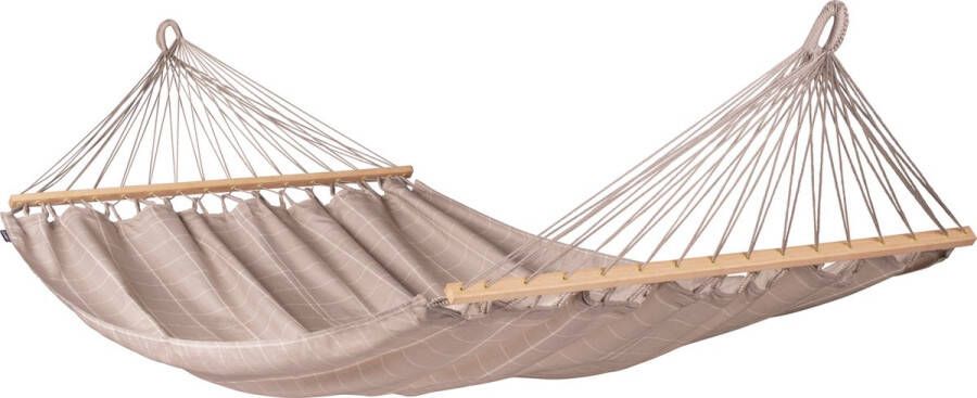 LA SIESTA Alisio Outdoor Double Rod Hammock Almond