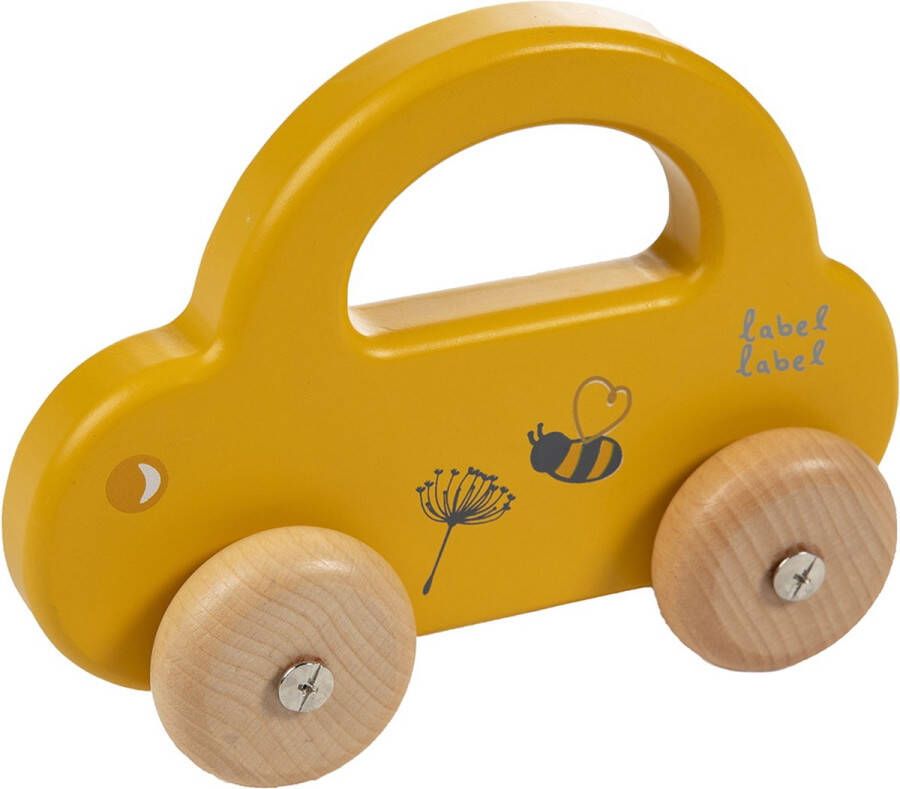Label Oker Houten Speelgoed Auto LLWT-25026