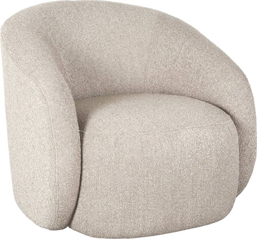 LABEL51 Fauteuil Alby Beige Chicue Boucle
