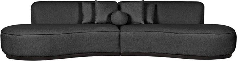 LABEL51 Bank Mori Antraciet Boucle 4-Zits