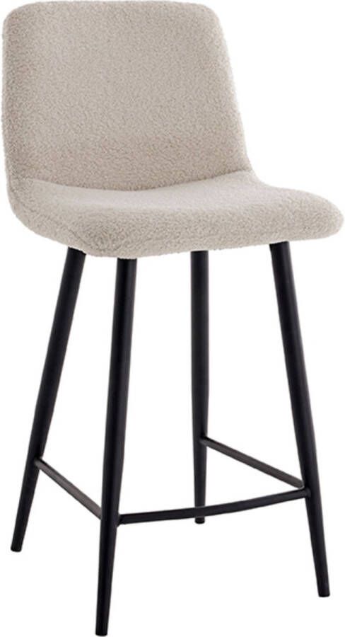 LABEL51 Barkruk Jep Teddy Ivory (zithoogte 65cm) - Foto 2