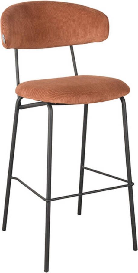 LABEL51 Barkruk Zack Rust Ribcord Zithoogte 78 | 2.00 stuks