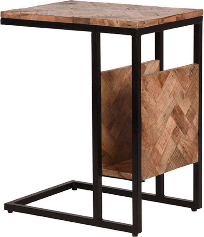 LABEL51 | Bijzettafel Shift Rough Mangohout | Woonkamertafels | Bijzettafel