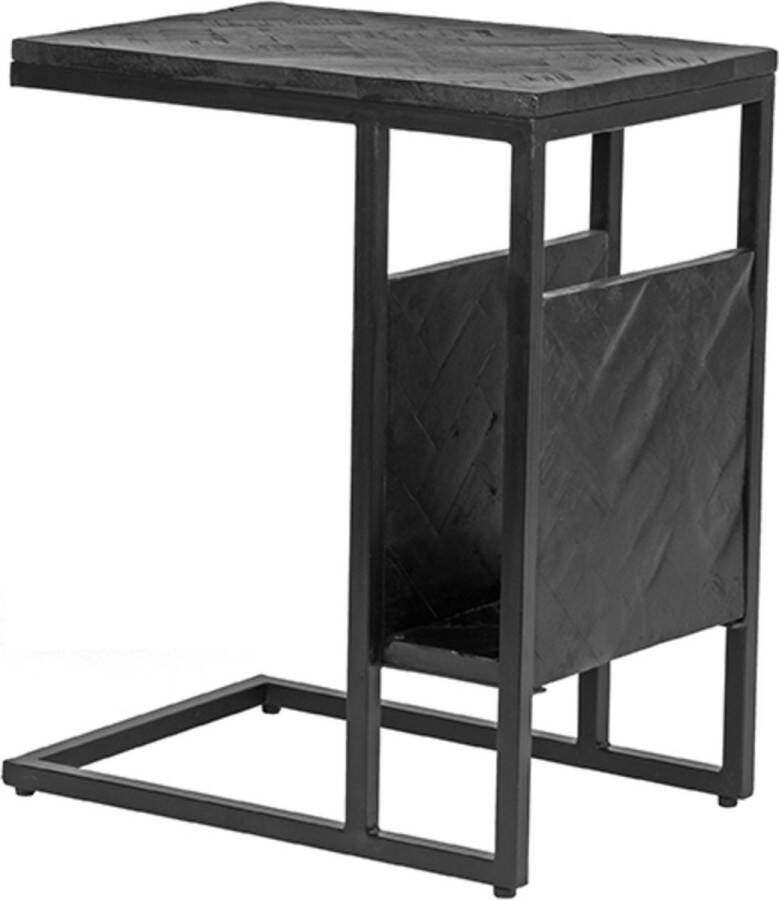LABEL51 | Bijzettafel Shift Zwart Mangohout | Woonkamertafels | Bijzettafel