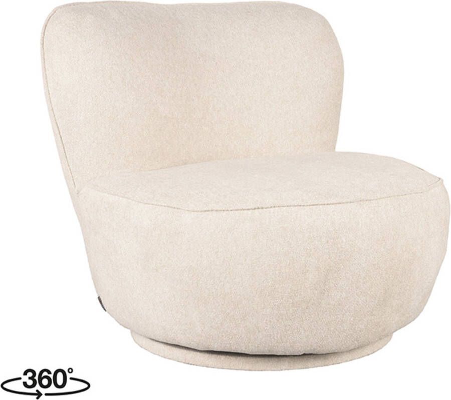 LABEL51 Bunny Fauteuil Crème Microfiber