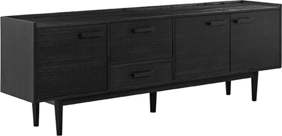 LABEL51 Dressoir 'Cali' 170cm Acaciahout kleur Zwart