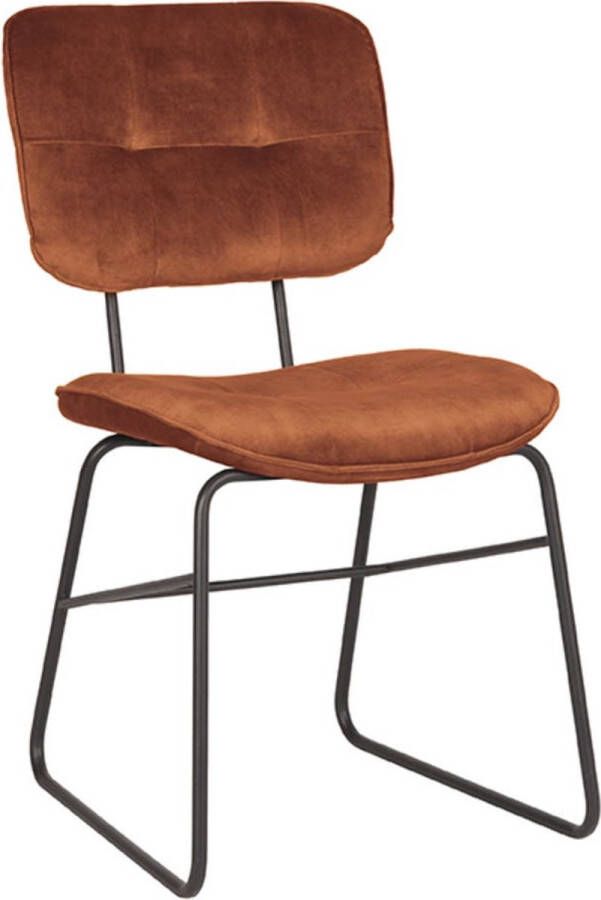 LABEL51 | Eetkamerstoel Dez Rust Velours | Zitmeubels eetkamer | Eetkamerstoel