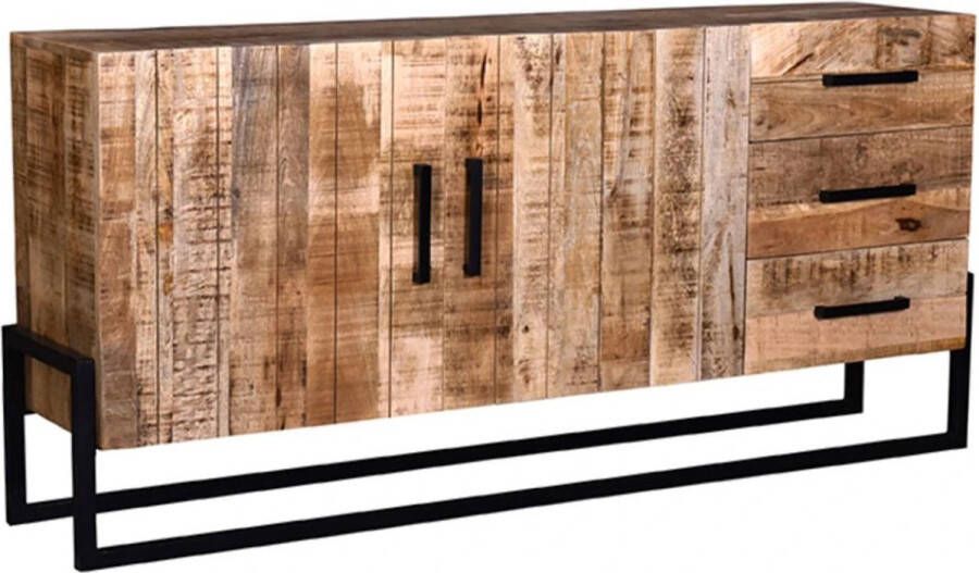 LABEL51 | Dressoir Bolivia Rough Mangohout | Woonkamer meubels | Dressoir - Foto 2