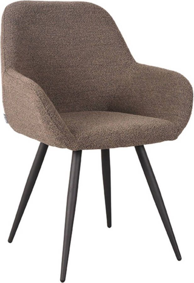 LABEL51 Eetkamerstoel Fender Bruin Boucle 59x57x87 Cm