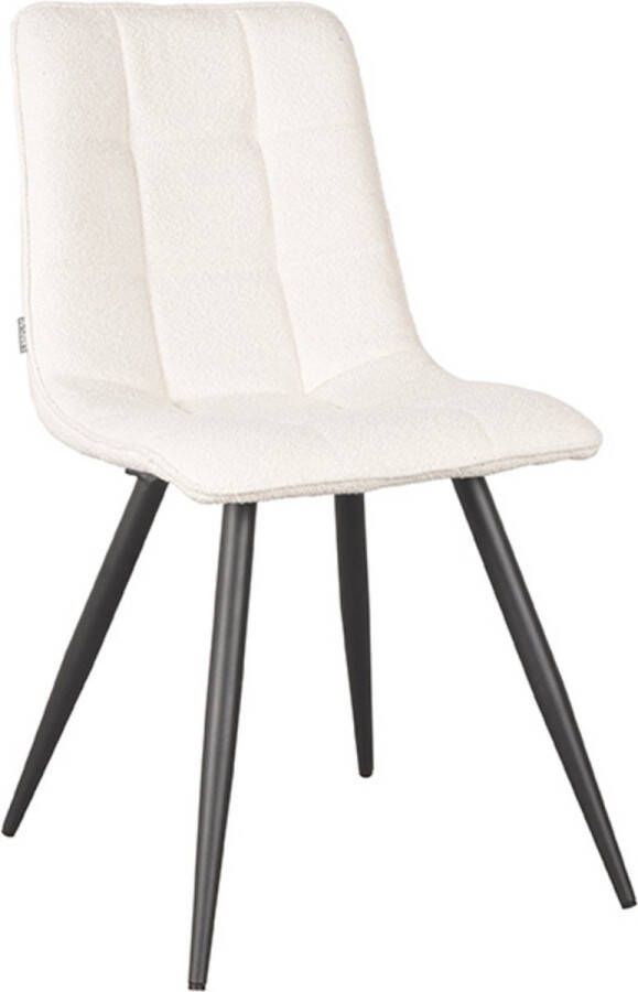LABEL51 Eetkamerstoel Jelt Ivory Boucle | 2.00 stuks
