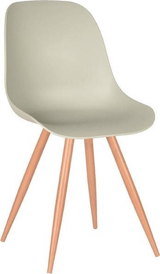 LABEL51 Eetkamerstoel Rimini Breeze PP Eiken Metaal Woodpaper
