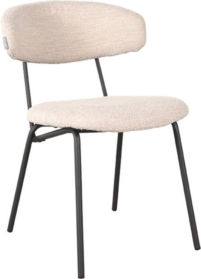 LABEL51 Eetkamerstoel Zack Bouclé Naturel