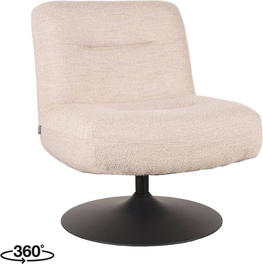 LABEL51 Fauteuil Eli 64x74x77 Cm Naturel Boucle