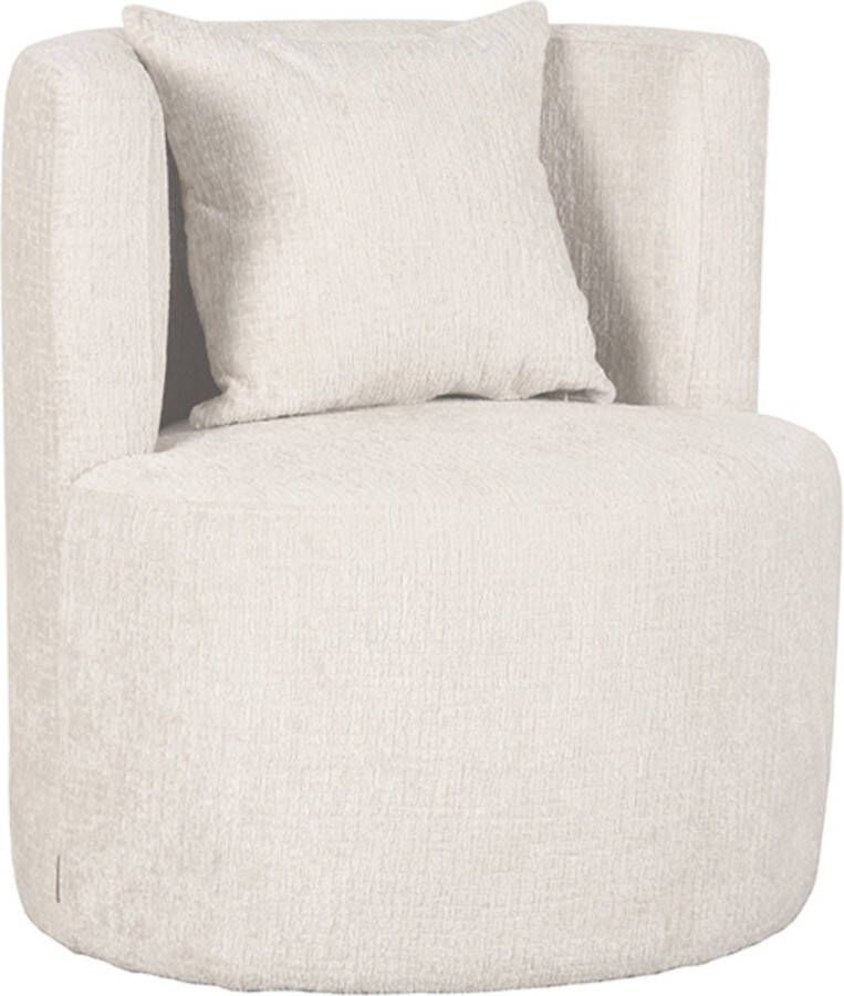 LABEL51 Fauteuil Evy Naturel Fluweel 65 Cm