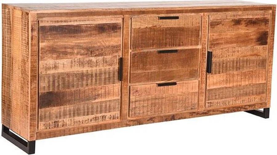 LABEL51 | Dressoir Glasgow Rough Mangohout 190 cm | Woonkamer meubels | Dressoir