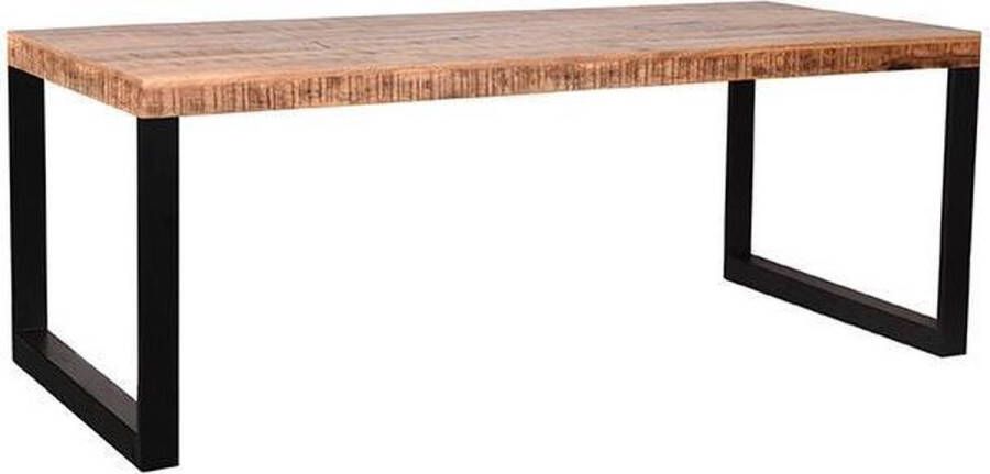 LABEL51 Glasgow Eetkamertafel Naturel Mangohout 200x90 cm