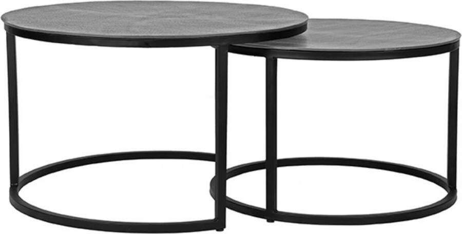 LABEL51 | Salontafel Grand Antiek ash Metaal 75 cm | Woonkamertafels | Salontafel
