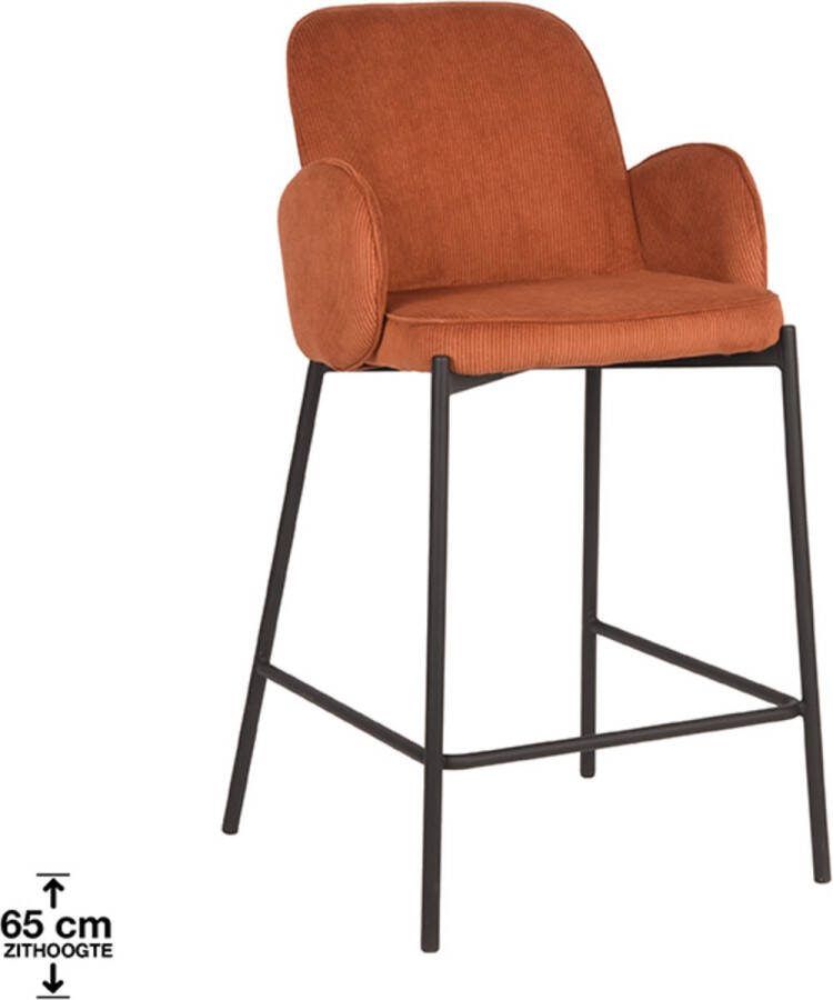 LABEL51 Jari Barkruk Bruin Ribcord Zithoogte 65