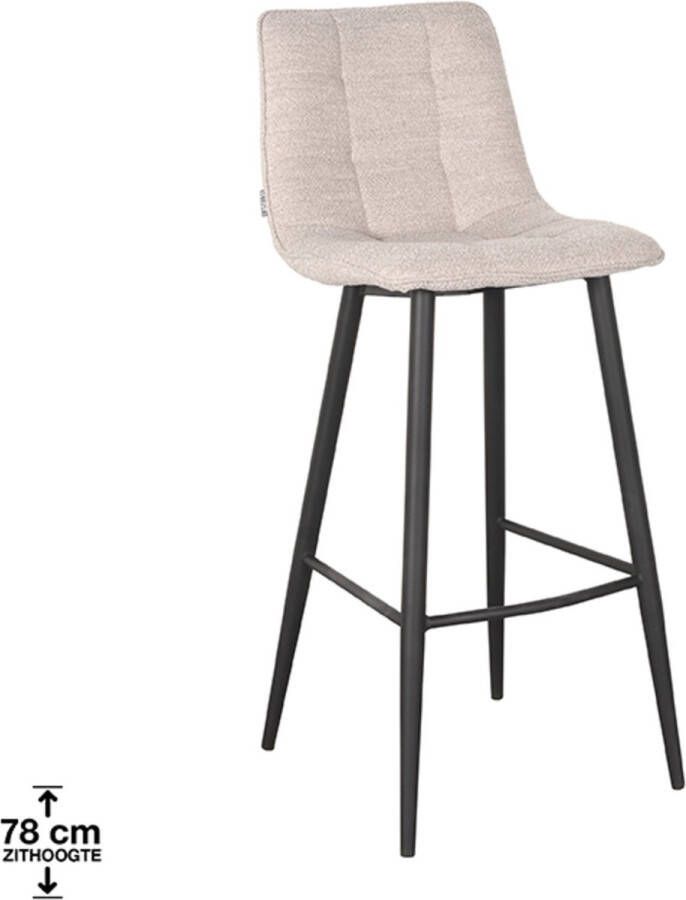 LABEL51 Barkruk Jelt Naturel Boucle Zithoogte 78 | 2.00 stuks