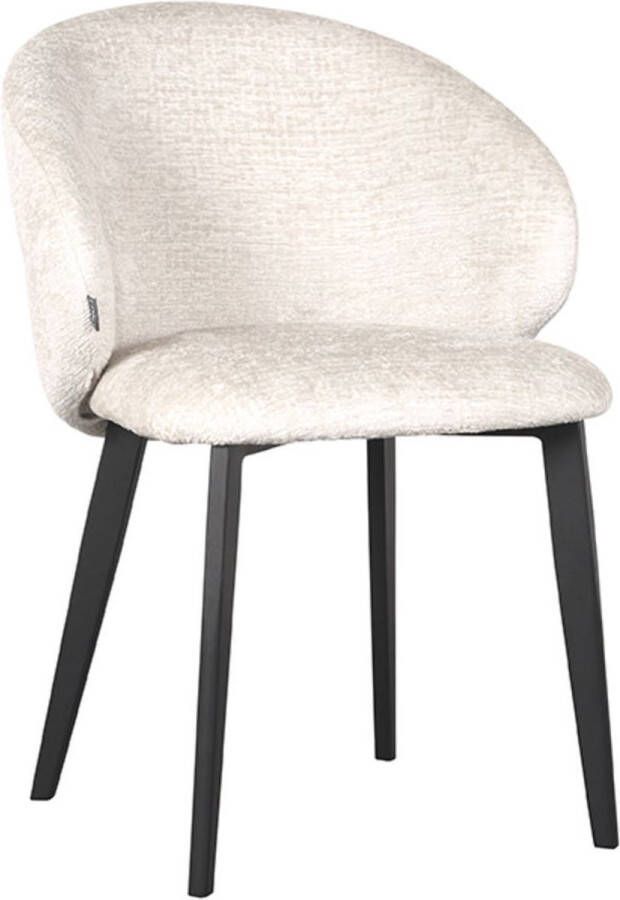LABEL51 Eetkamerstoel Logan Elegance stof Crème