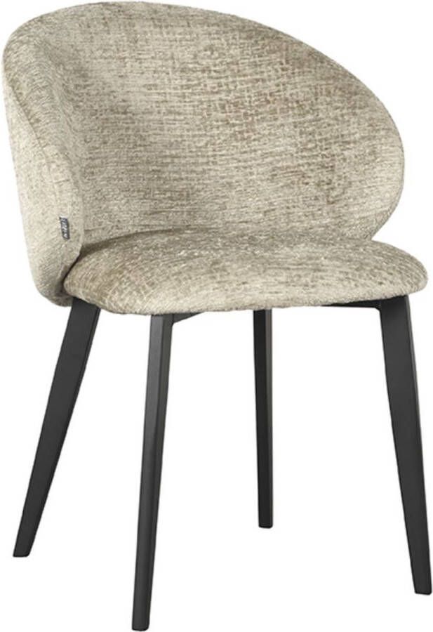 LABEL51 Eetkamerstoel Logan Elegance stof Beige