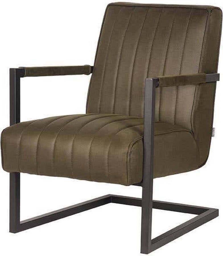 LABEL51 Milo Fauteuil Groen Stof