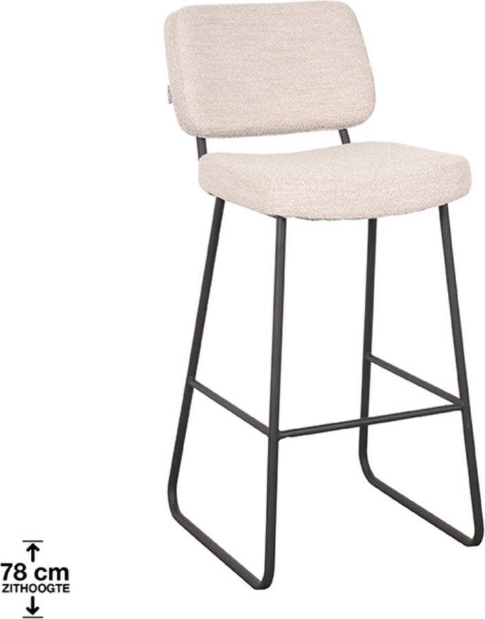 LABEL51 Barkruk Noah Naturel Boucle Zithoogte 78 | 2.00 stuks