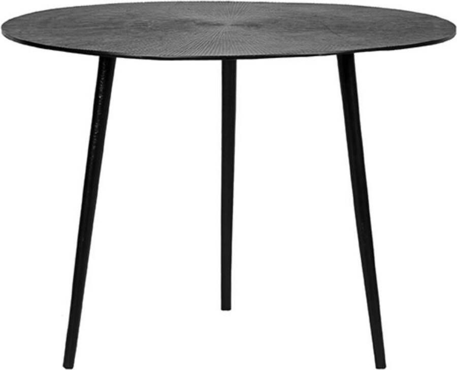 LABEL51 | Salontafel Nobby Zwart Metaal 60 cm | Woonkamertafels | Salontafel