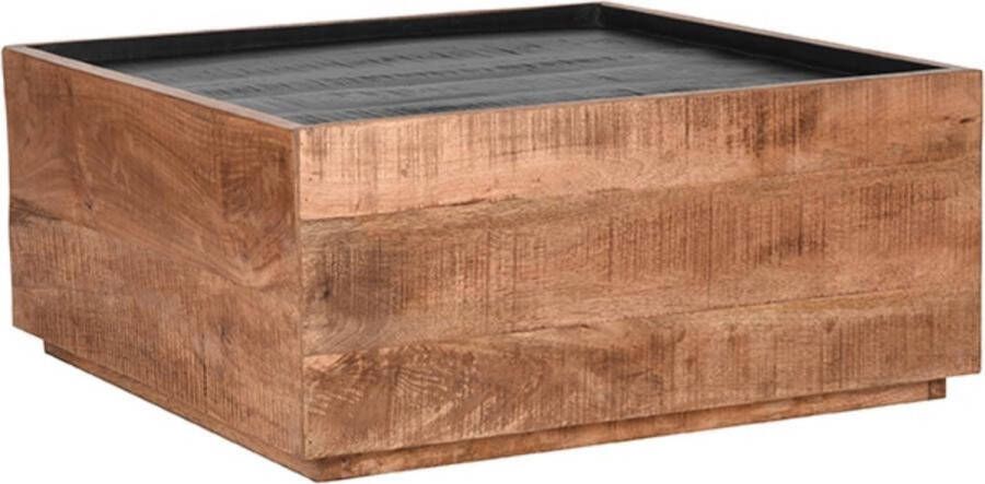 LABEL51 Salontafel Noble Rough Mangohout Zwart Mangohout