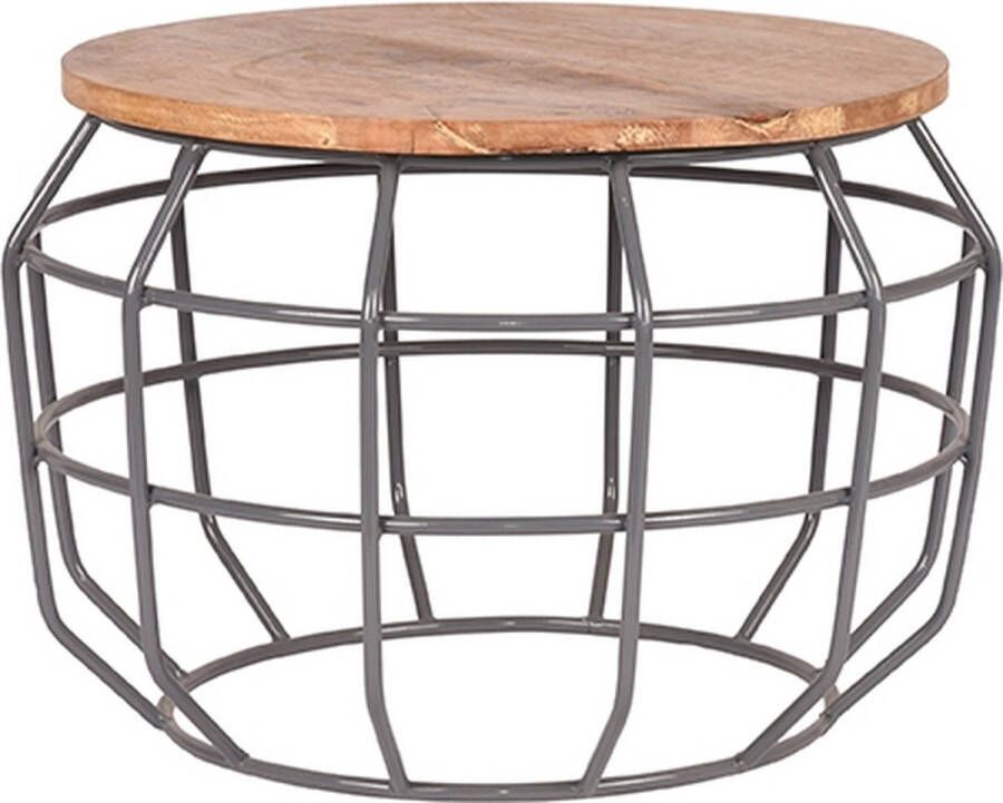 LABEL51 bijzettafel 'Pixel' 50 cm kleur Grijs