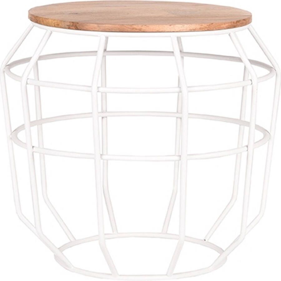 LABEL51 Pixel Bijzettafel voor binnen Wit Metaal M